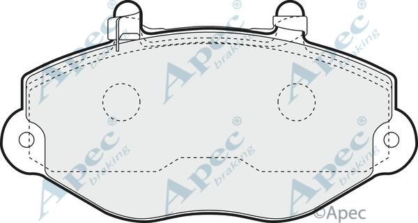 APEC PAD1106 - Bremžu uzliku kompl., Disku bremzes adetalas.lv