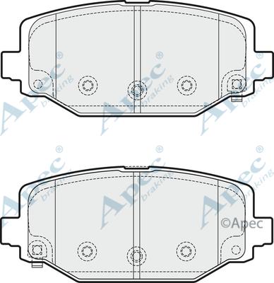 APEC PAD1879 - Bremžu uzliku kompl., Disku bremzes adetalas.lv