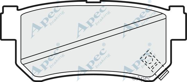 APEC PAD1200 - Bremžu uzliku kompl., Disku bremzes adetalas.lv