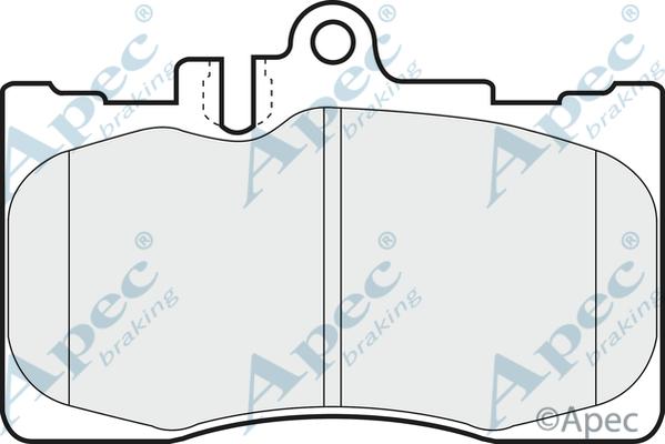 APEC PAD1273 - Bremžu uzliku kompl., Disku bremzes adetalas.lv