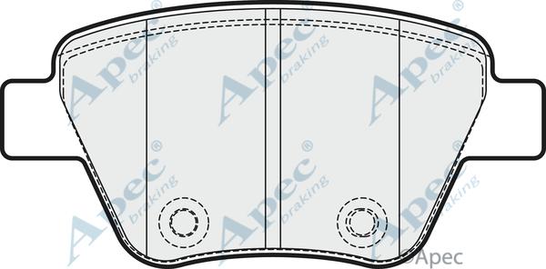 APEC PAD1751 - Bremžu uzliku kompl., Disku bremzes adetalas.lv