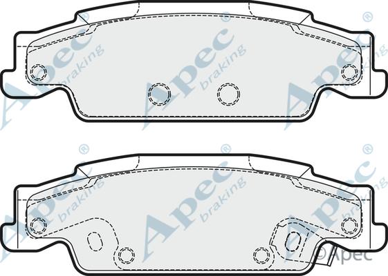 Ashuki US104250 - Bremžu uzliku kompl., Disku bremzes adetalas.lv