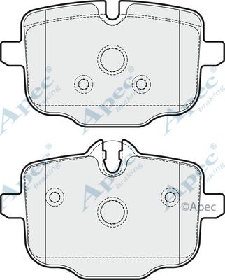 APEC PAD1779 - Bremžu uzliku kompl., Disku bremzes adetalas.lv