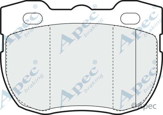 APEC PAD840 - Bremžu uzliku kompl., Disku bremzes adetalas.lv