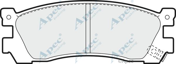 APEC PAD883 - Bremžu uzliku kompl., Disku bremzes adetalas.lv