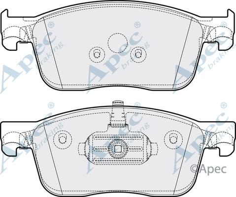 APEC PAD2189 - Bremžu uzliku kompl., Disku bremzes adetalas.lv