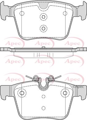 APEC PAD2268 - Bremžu uzliku kompl., Disku bremzes adetalas.lv