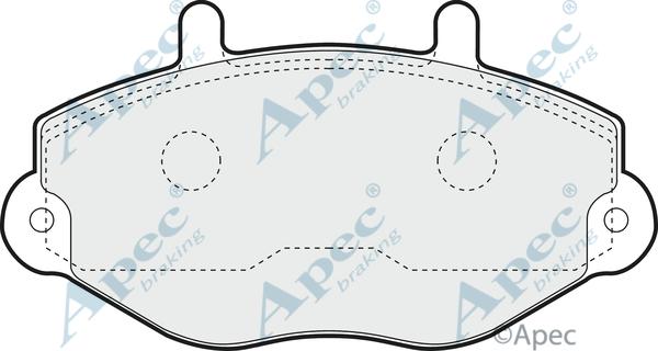 APEC PAD729 - Bremžu uzliku kompl., Disku bremzes adetalas.lv