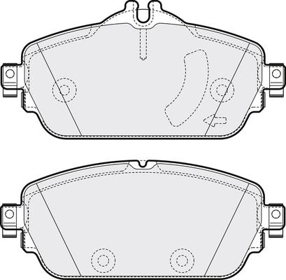 DJ Parts BP2761 - Bremžu uzliku kompl., Disku bremzes adetalas.lv