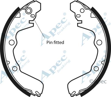 APEC SHU545 - Bremžu loku komplekts adetalas.lv