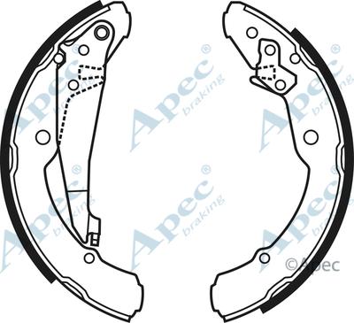 APEC SHU585 - Bremžu loku komplekts adetalas.lv