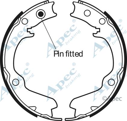 APEC SHU613 - Bremžu loku kompl., Stāvbremze adetalas.lv