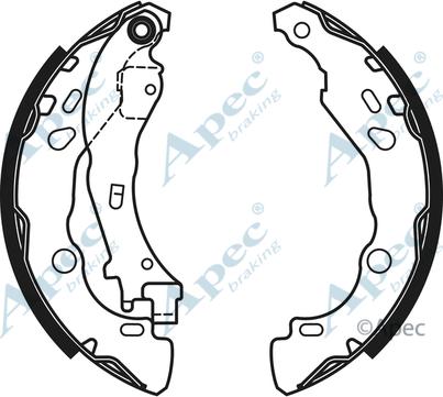 APEC SHU719 - Bremžu loku komplekts adetalas.lv