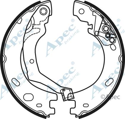 APEC SHU738 - Bremžu loku kompl., Stāvbremze adetalas.lv