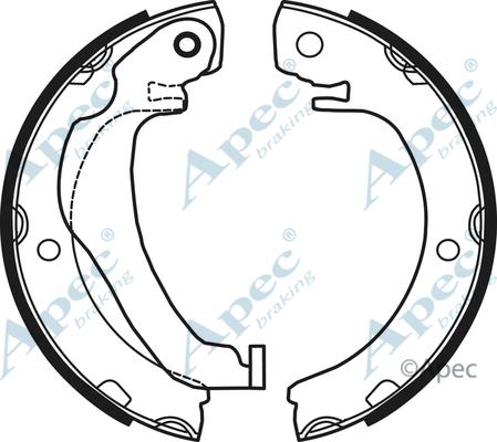 APEC SHU778 - Bremžu loku kompl., Stāvbremze adetalas.lv