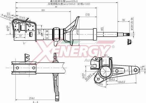 AP XENERGY X927335 - Amortizators adetalas.lv