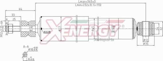 AP XENERGY X453344 - Amortizators adetalas.lv