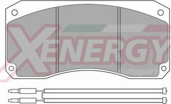 AP XENERGY X40503 - Bremžu uzliku kompl., Disku bremzes adetalas.lv