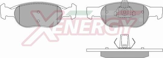 AP XENERGY X40571 - Bremžu uzliku kompl., Disku bremzes adetalas.lv