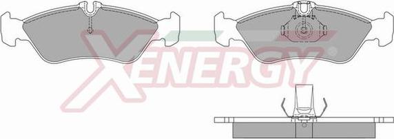 AP XENERGY X40628 - Bremžu uzliku kompl., Disku bremzes adetalas.lv