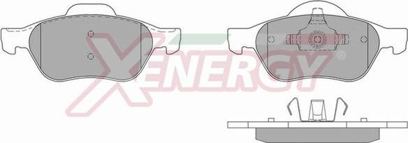 AP XENERGY X40815 - Bremžu uzliku kompl., Disku bremzes adetalas.lv