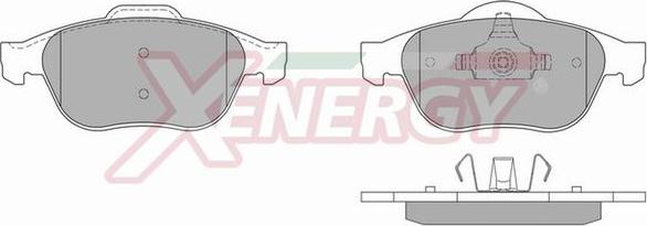 AP XENERGY X40817 - Bremžu uzliku kompl., Disku bremzes adetalas.lv