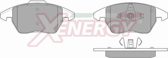 AP XENERGY X40889 - Bremžu uzliku kompl., Disku bremzes adetalas.lv