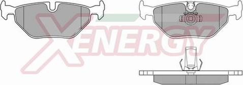 AP XENERGY X40388 - Bremžu uzliku kompl., Disku bremzes adetalas.lv