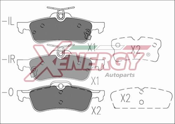 AP XENERGY X41194 - Bremžu uzliku kompl., Disku bremzes adetalas.lv