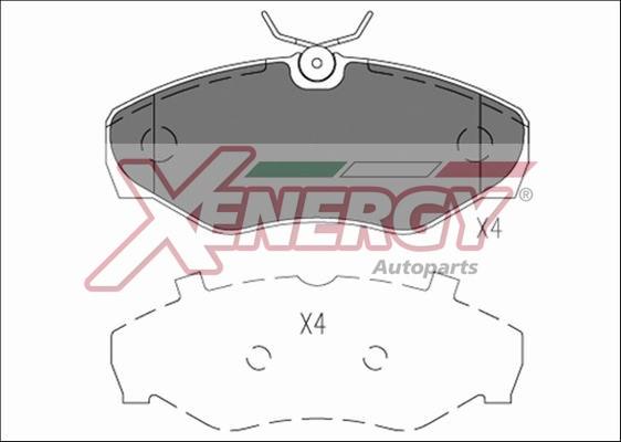 AP XENERGY X41198 - Bremžu uzliku kompl., Disku bremzes adetalas.lv