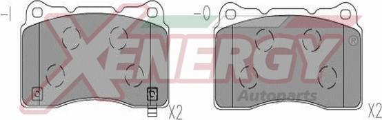 AP XENERGY X41317 - Bremžu uzliku kompl., Disku bremzes adetalas.lv