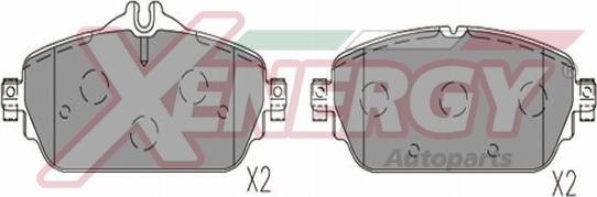 AP XENERGY X41386 - Bremžu uzliku kompl., Disku bremzes adetalas.lv