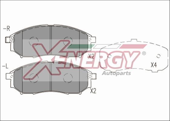 AP XENERGY X41246 - Bremžu uzliku kompl., Disku bremzes adetalas.lv