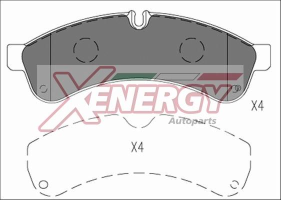 AP XENERGY X41250 - Bremžu uzliku kompl., Disku bremzes adetalas.lv