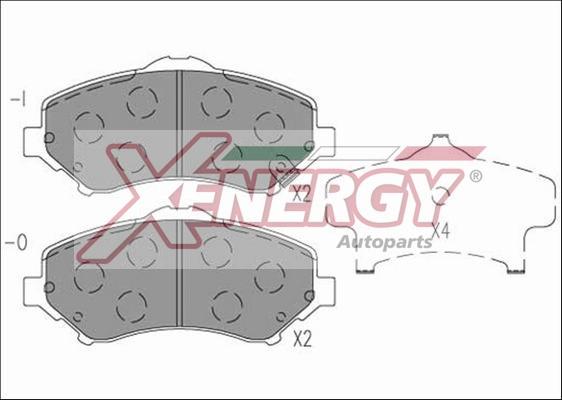 AP XENERGY X41265 - Bremžu uzliku kompl., Disku bremzes adetalas.lv