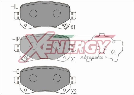 AP XENERGY X41266 - Bremžu uzliku kompl., Disku bremzes adetalas.lv