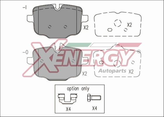 AP XENERGY X41209 - Bremžu uzliku kompl., Disku bremzes adetalas.lv