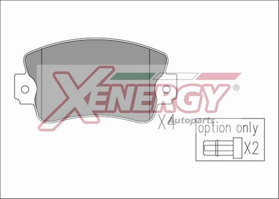 AP XENERGY X41202 - Bremžu uzliku kompl., Disku bremzes adetalas.lv