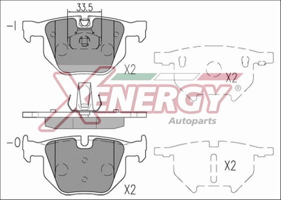 AP XENERGY X41213 - Bremžu uzliku kompl., Disku bremzes adetalas.lv