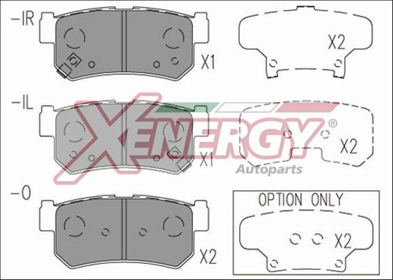 AP XENERGY X41235 - Bremžu uzliku kompl., Disku bremzes adetalas.lv