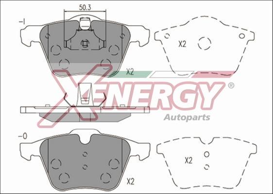 AP XENERGY X41236 - Bremžu uzliku kompl., Disku bremzes adetalas.lv