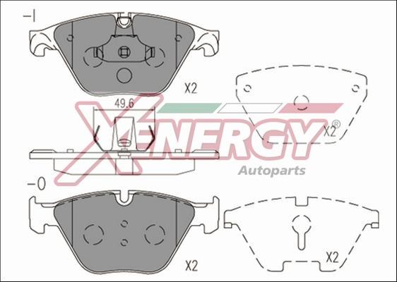 AP XENERGY X41232 - Bremžu uzliku kompl., Disku bremzes adetalas.lv