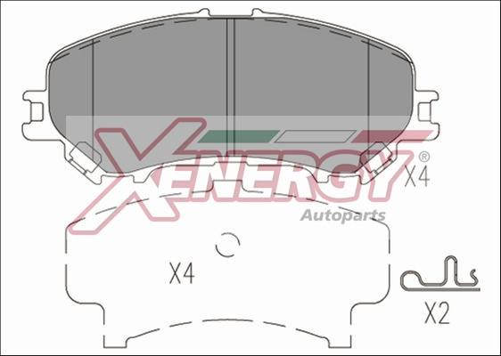 AP XENERGY X41276 - Bremžu uzliku kompl., Disku bremzes adetalas.lv