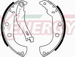 AP XENERGY X50544 - Bremžu loku komplekts adetalas.lv