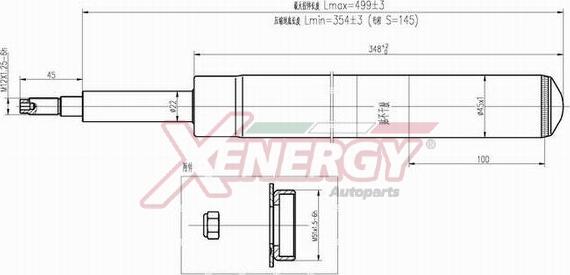 AP XENERGY X501365 - Amortizators adetalas.lv