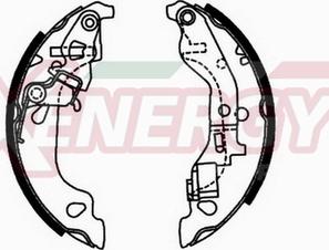 AP XENERGY X50259 - Bremžu loku komplekts adetalas.lv