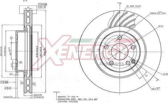 AP XENERGY X602911 - Bremžu diski adetalas.lv