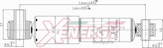 AP XENERGY X080349 - Amortizators adetalas.lv