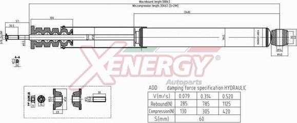 AP XENERGY X805344 - Amortizators adetalas.lv