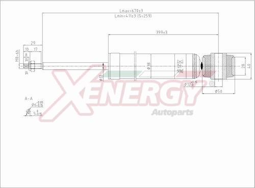 AP XENERGY X8002343 - Amortizators adetalas.lv